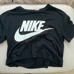 Nike black swoosh shirt women’s xs